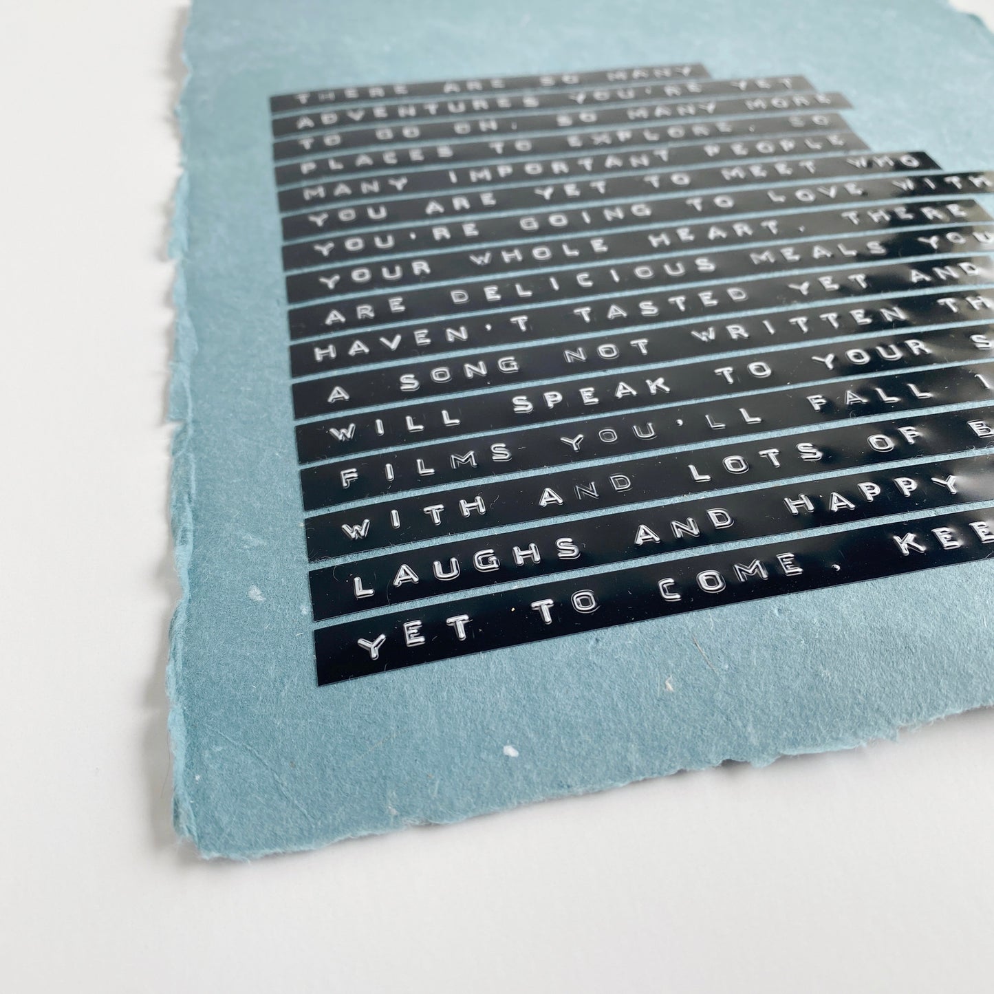 ‘there are so many adventures' handmade paper print
