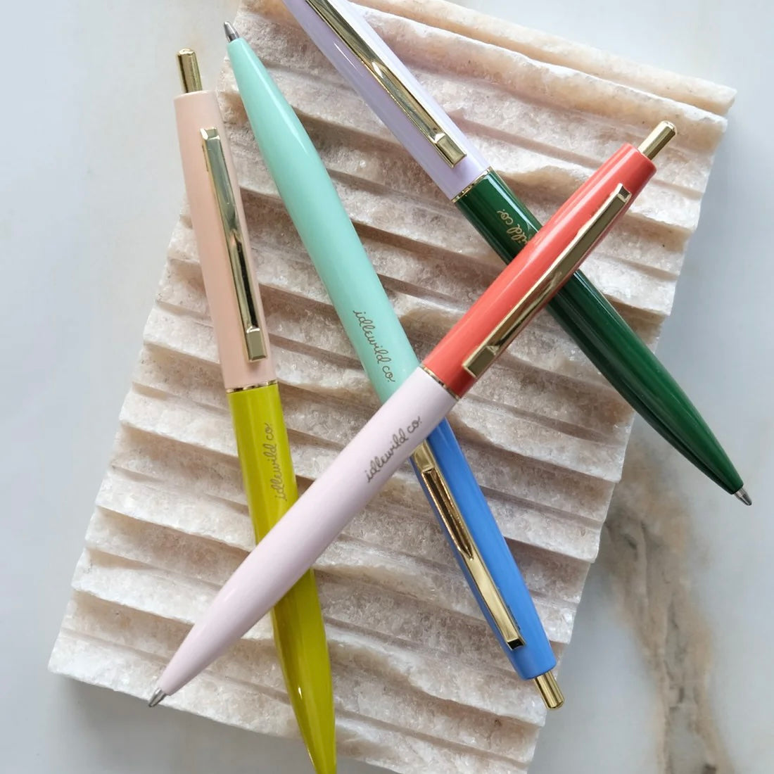 retro pen set | rainbow