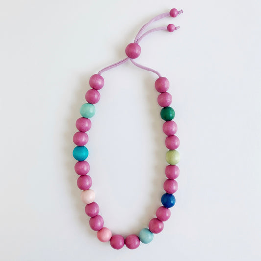 sage chunky single necklace