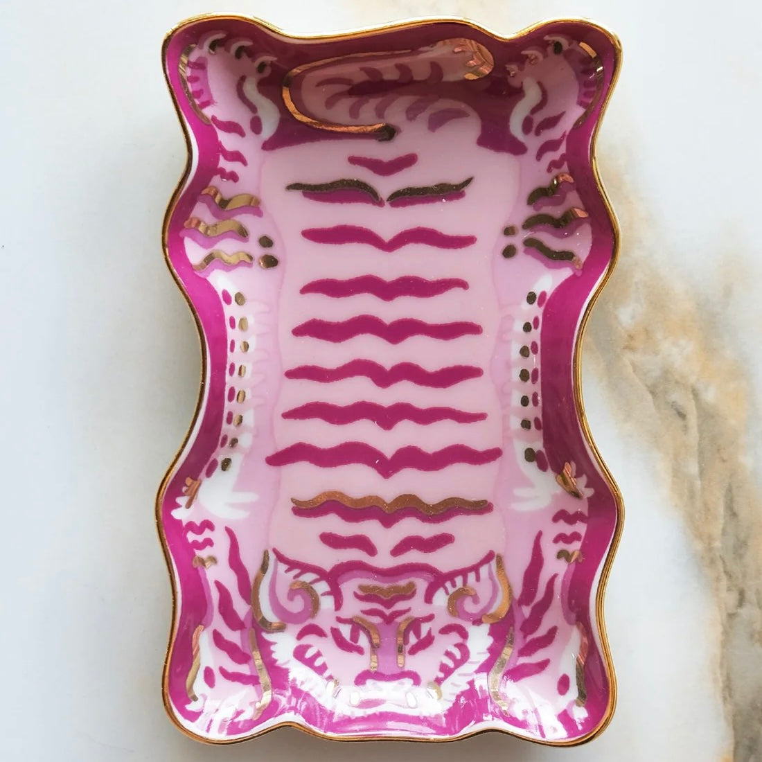 trinket dish | tibetan tiger