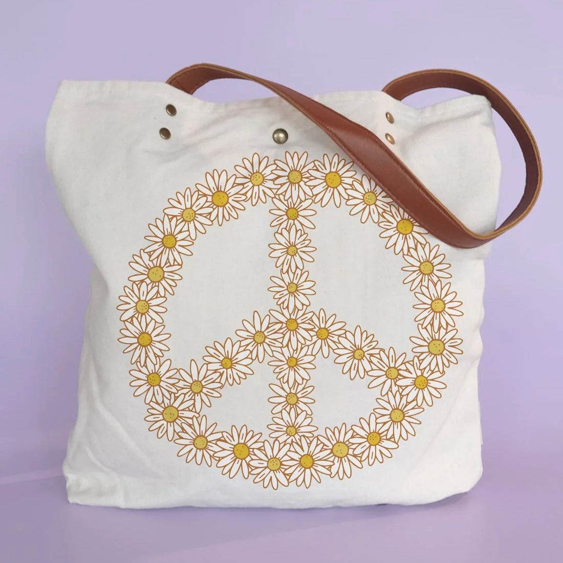 canvas tote | daisy peace