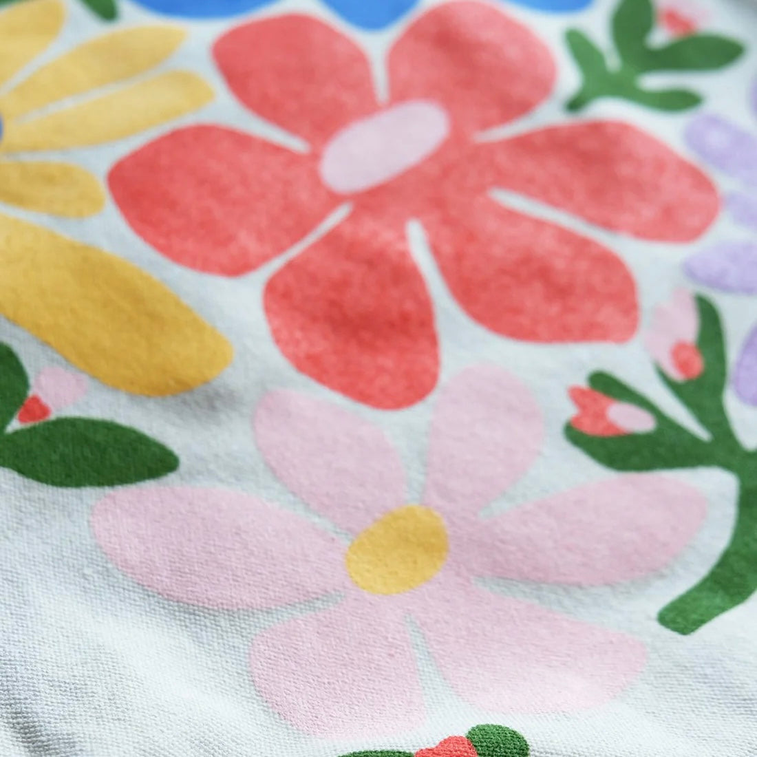 canvas tote | primary blooms