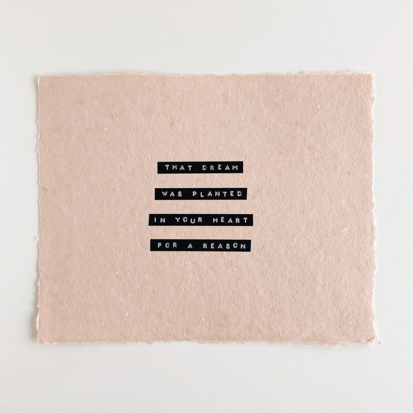 ‘that dream' handmade paper print