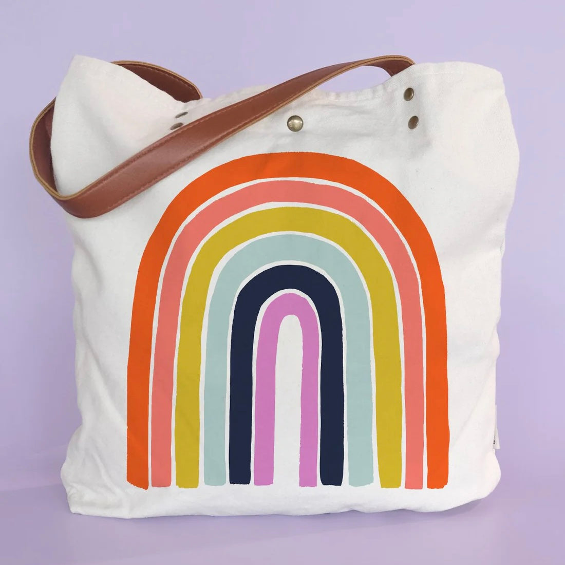 canvas tote | rainbow