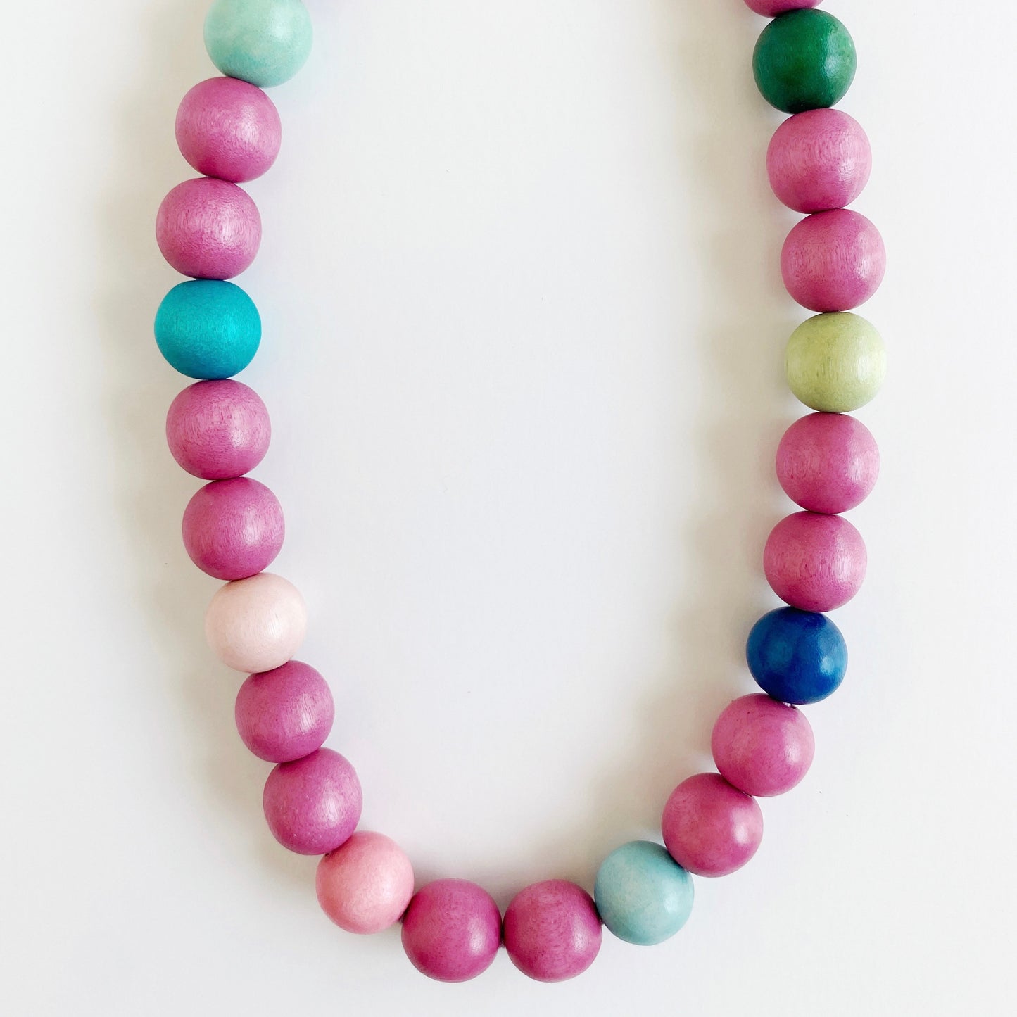 sage chunky single necklace