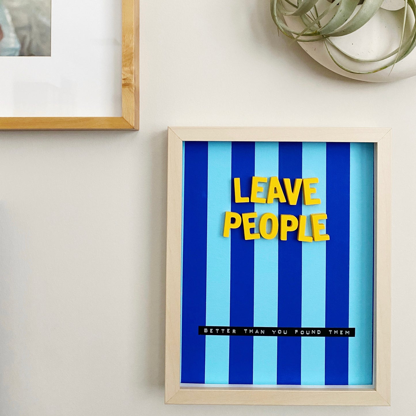 leave people 3D collage wall art