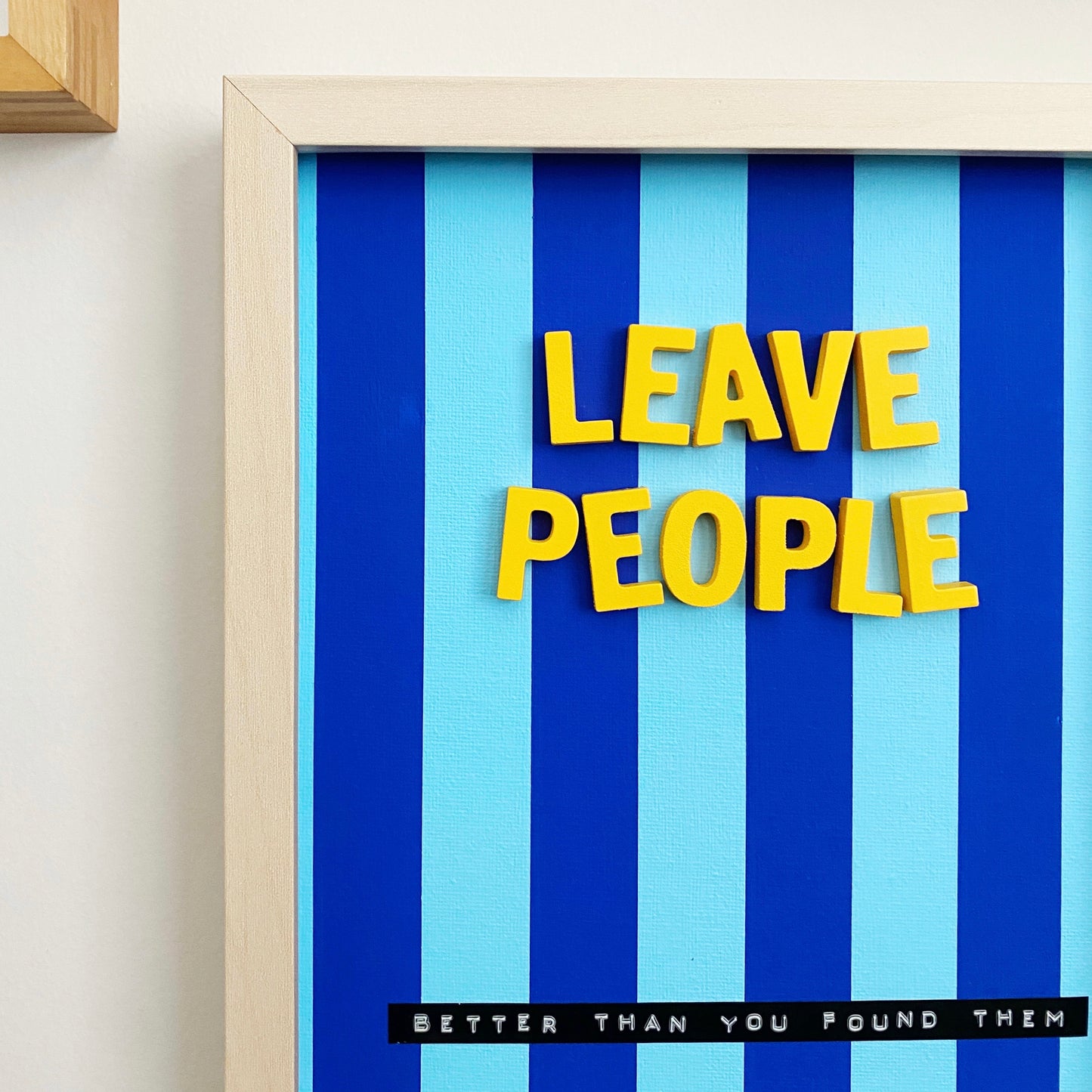 leave people 3D collage wall art