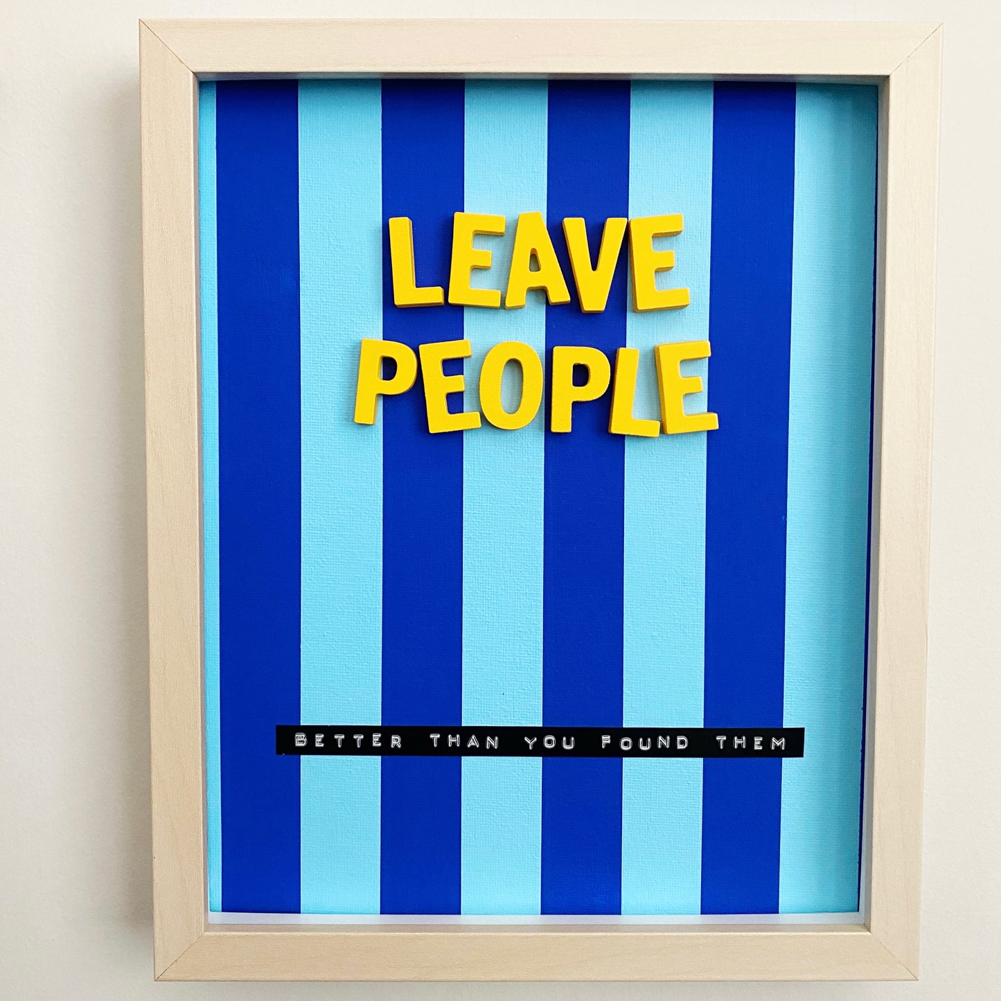 leave people 3D collage wall art