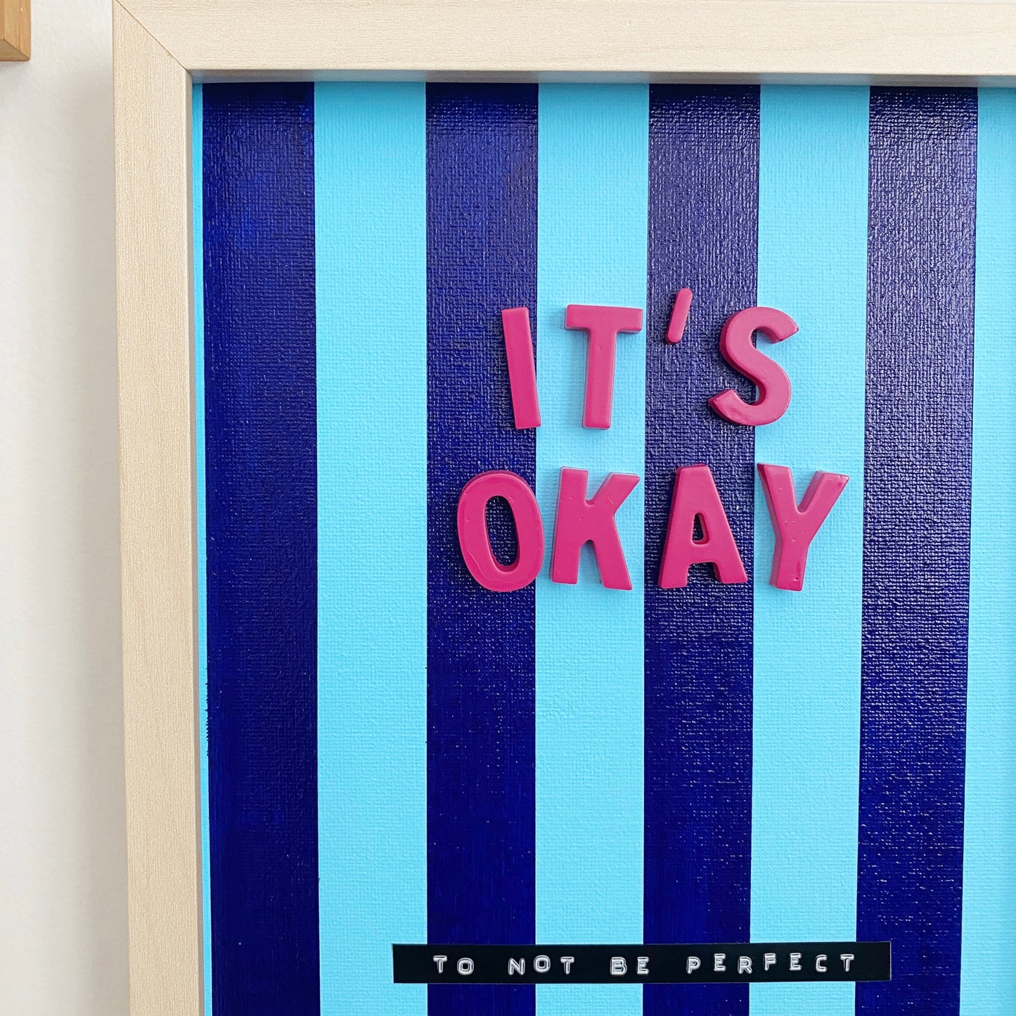 it's okay 3D collage wall art