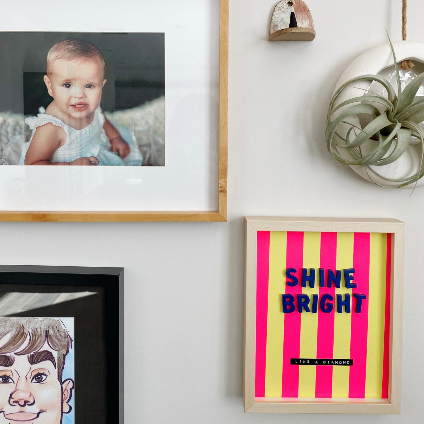 shine bright 3D collage wall art