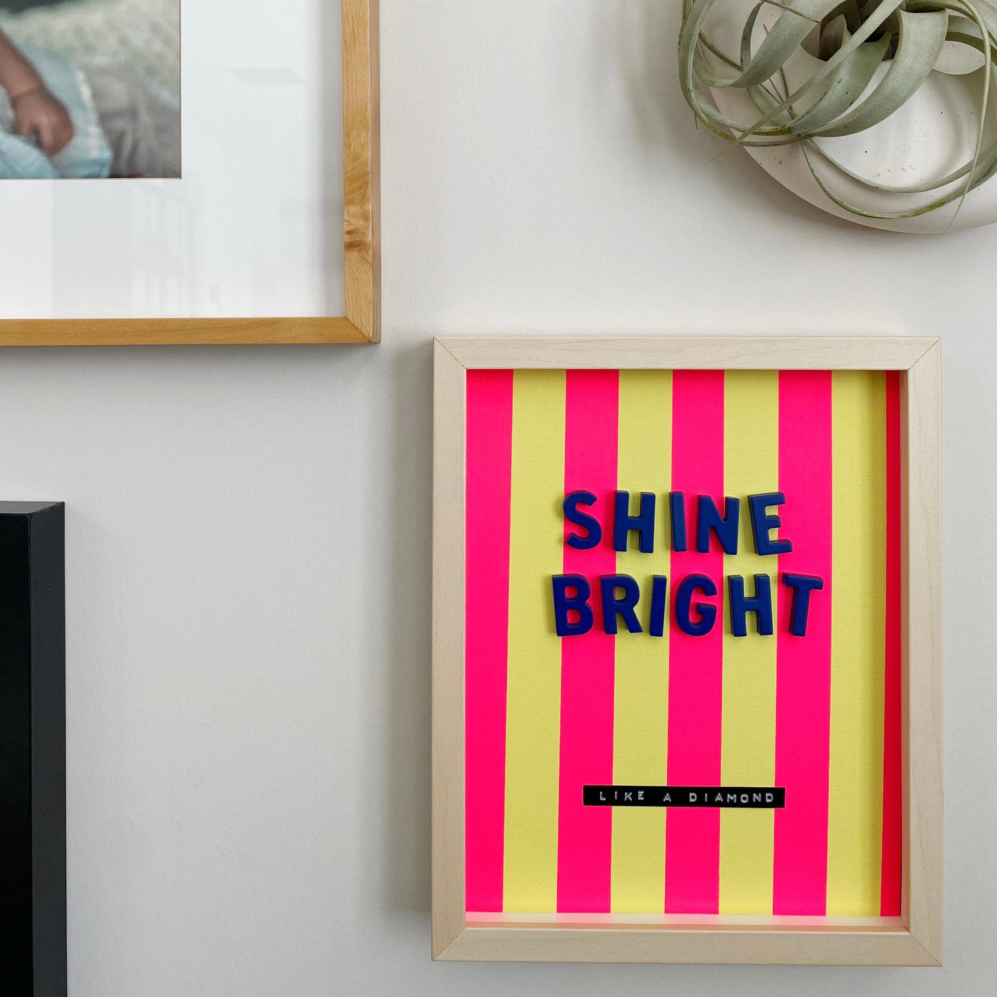 shine bright 3D collage wall art