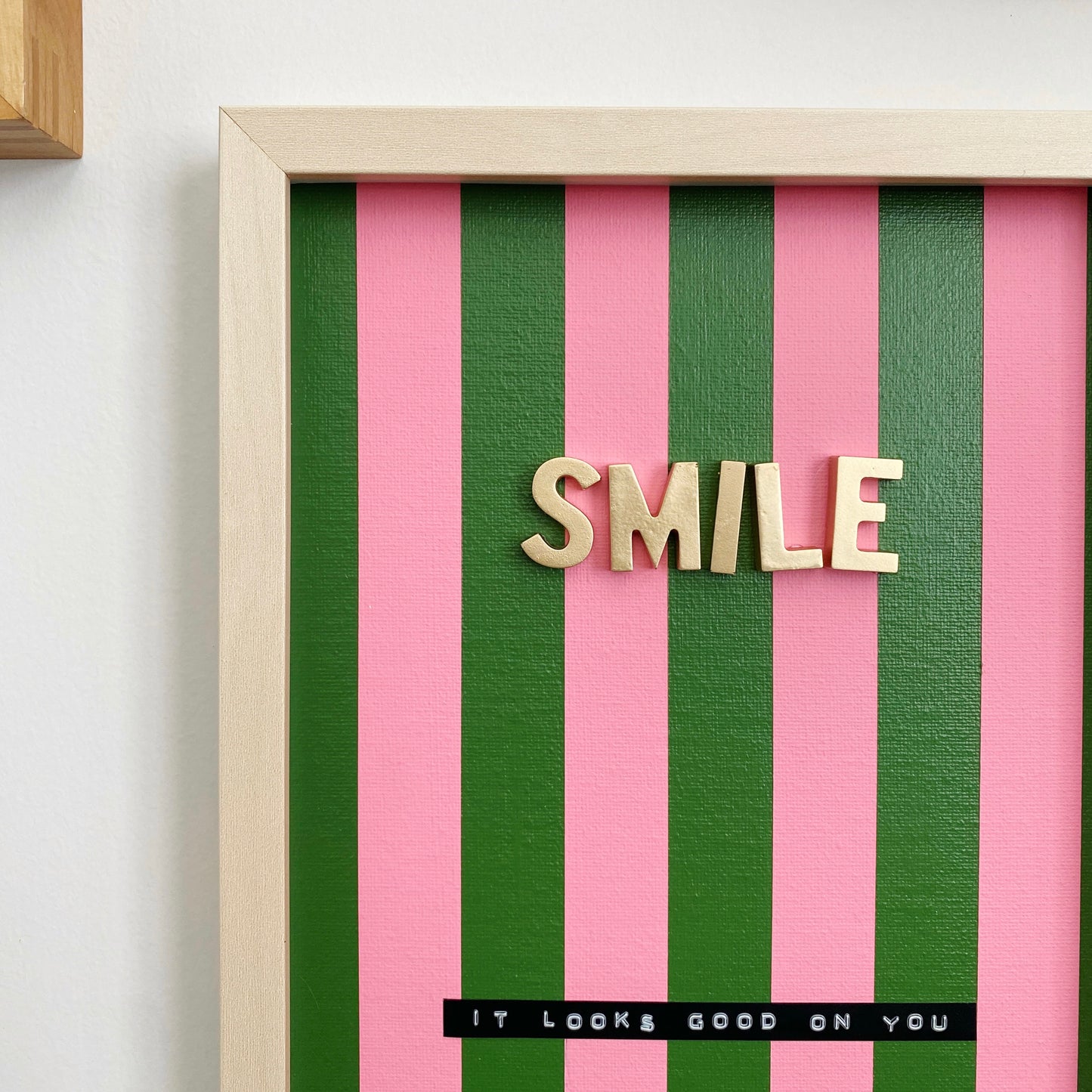 smile 3D collage wall art