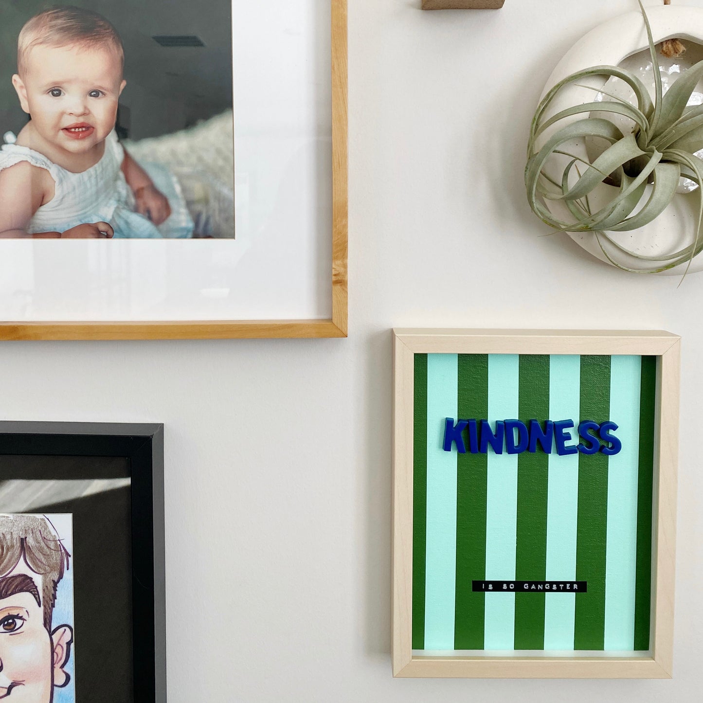 kindness 3D collage wall art