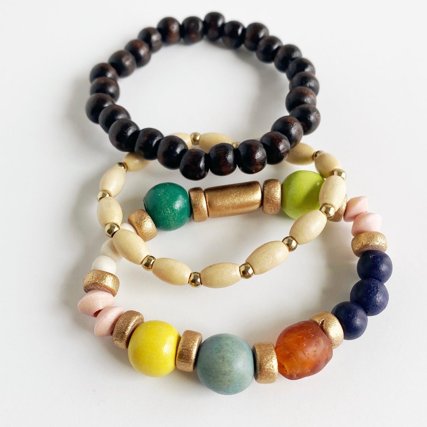 heather bracelet stack