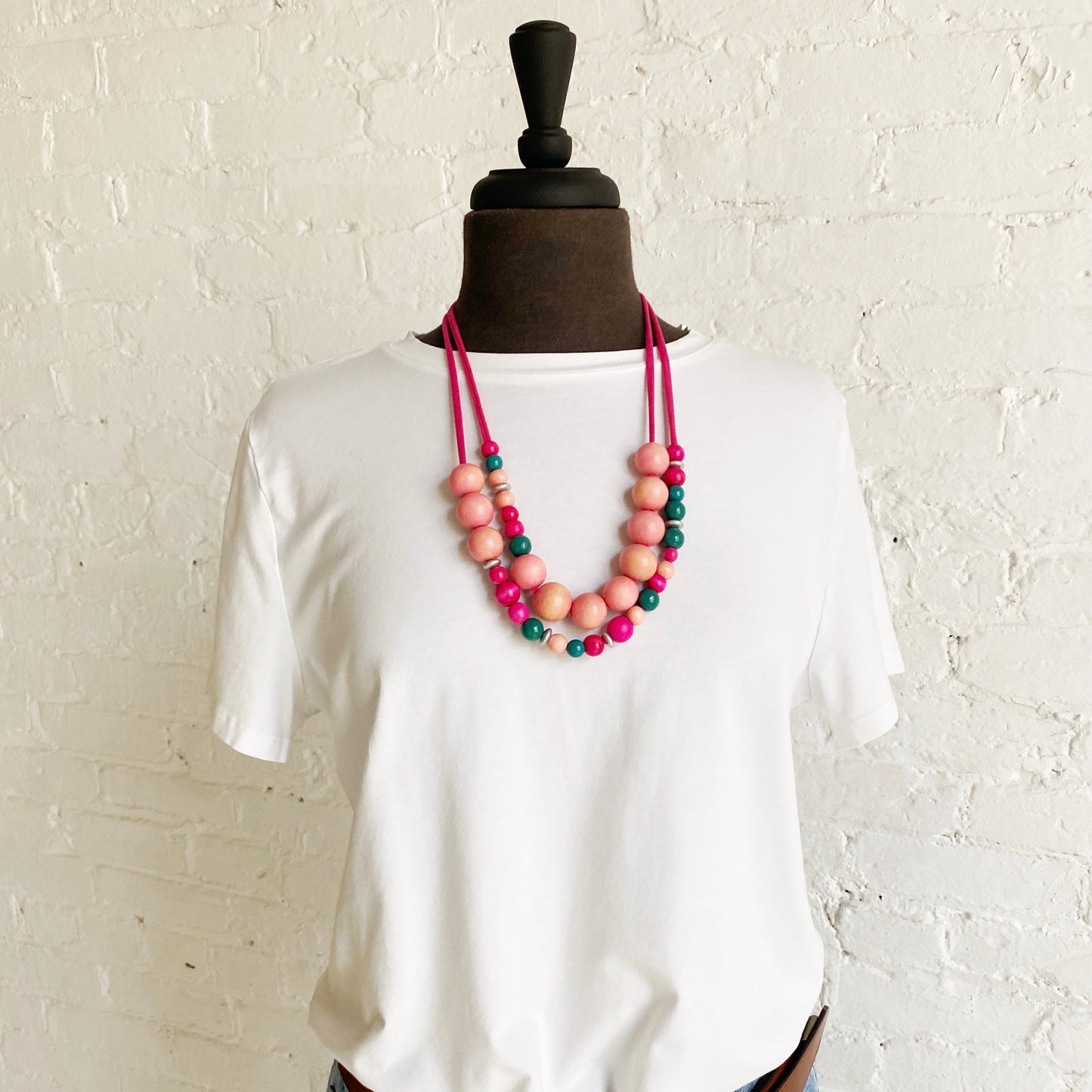 mable double necklace