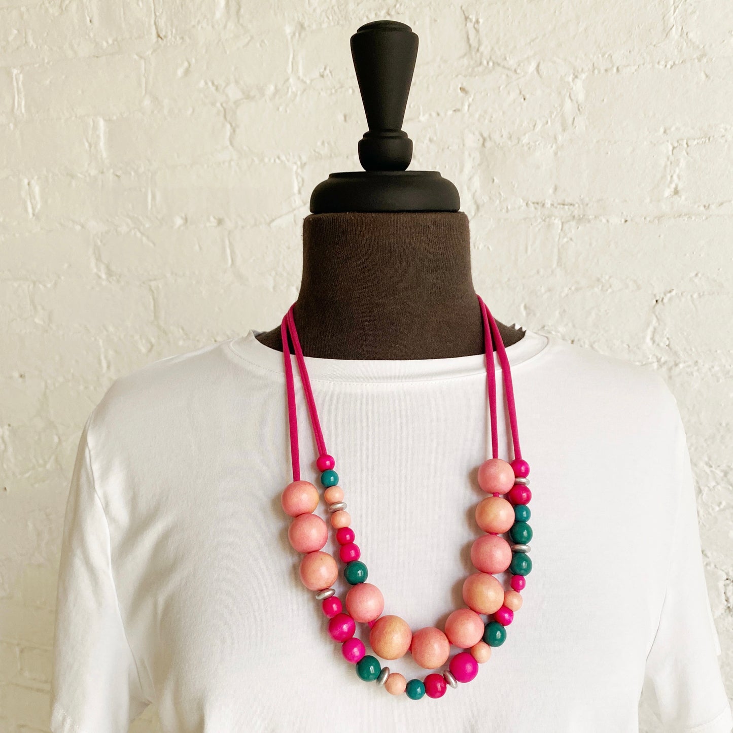 mable double necklace