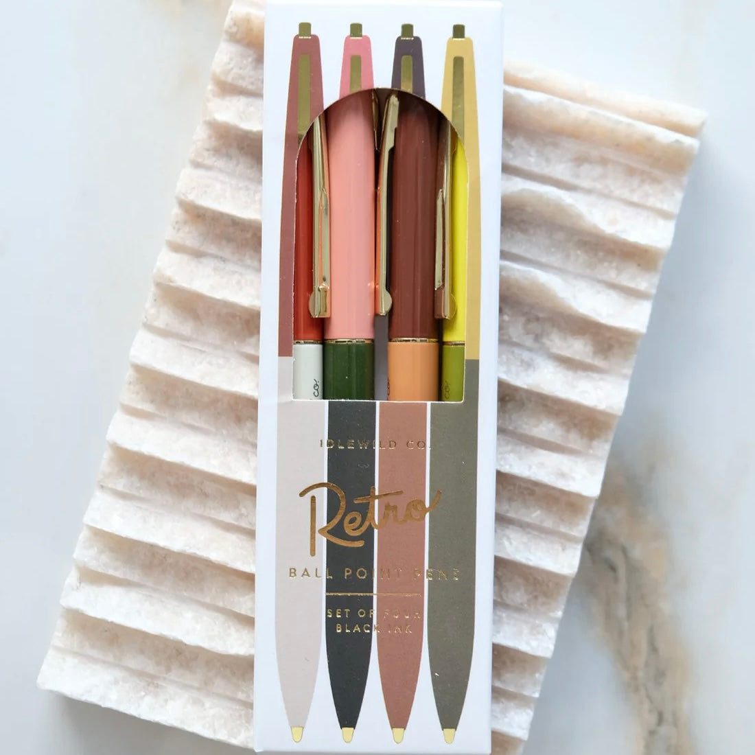 retro pen set | desert tones