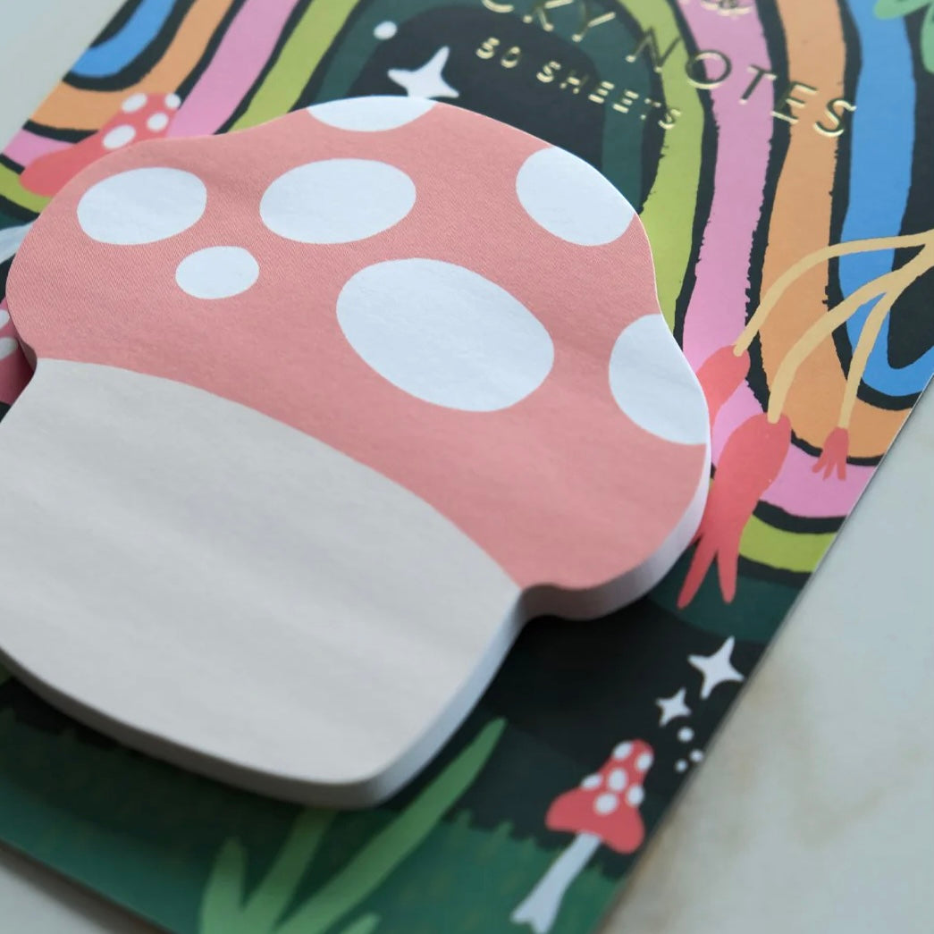 sticky note pad | mushroom