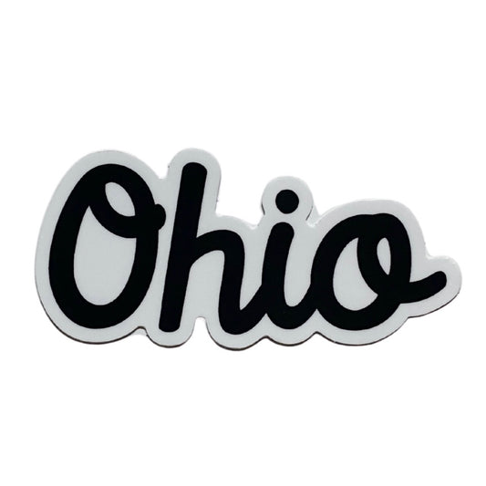 ohio script sticker