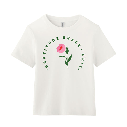 PRESALE gratitude grace grit floral tee
