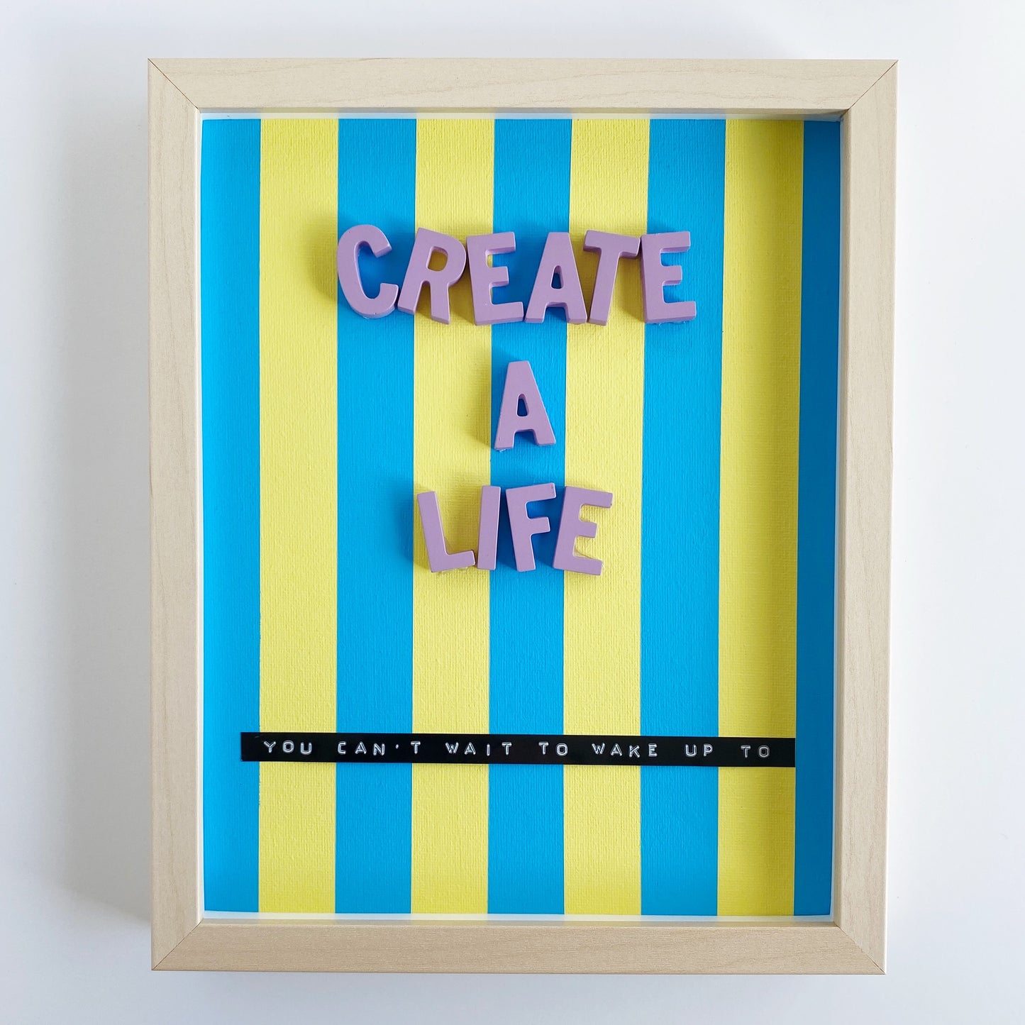 create a life 3D collage wall art